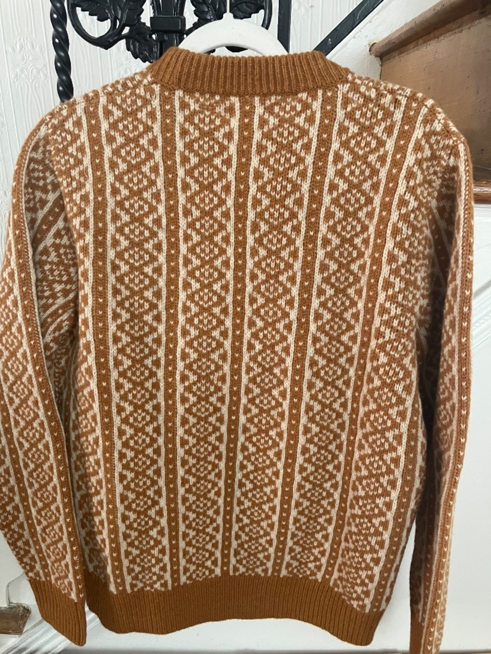NWT J. Crew men’s wool crewneck winter fair isle sweater size M Medium - Picture 5 of 5